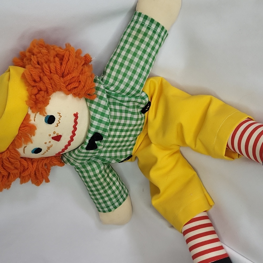 Raggedy Andy Doll handmade ragdoll 80s vintage good condition